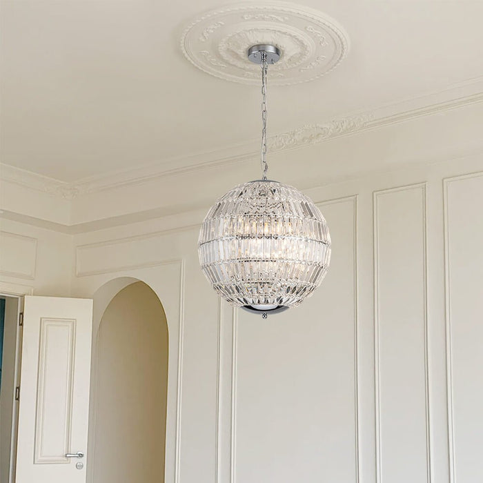 Glam Modern Crystal Orb Chandelier