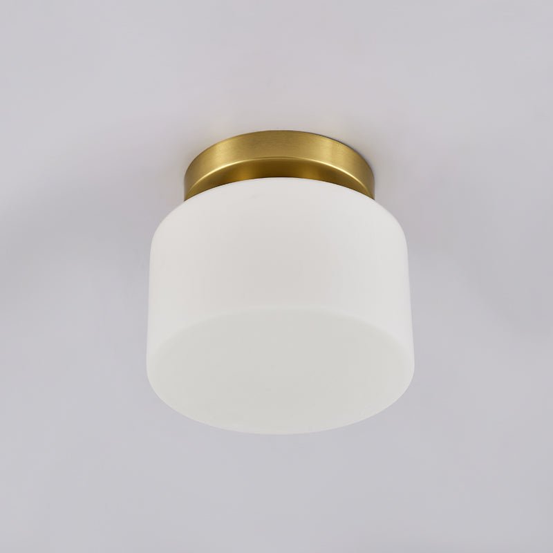 Glass Cylinder Flush Mount Ceiling Lights