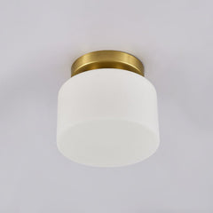 Glass Cylinder Flush Mount Ceiling Lights