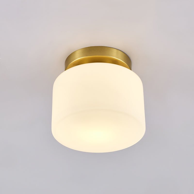 Glass Cylinder Flush Mount Ceiling Lights