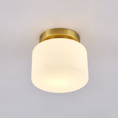 Glass Cylinder Flush Mount Ceiling Lights
