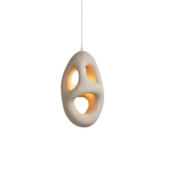 Handmade Cave Shaped Polystyrene Pendant Light