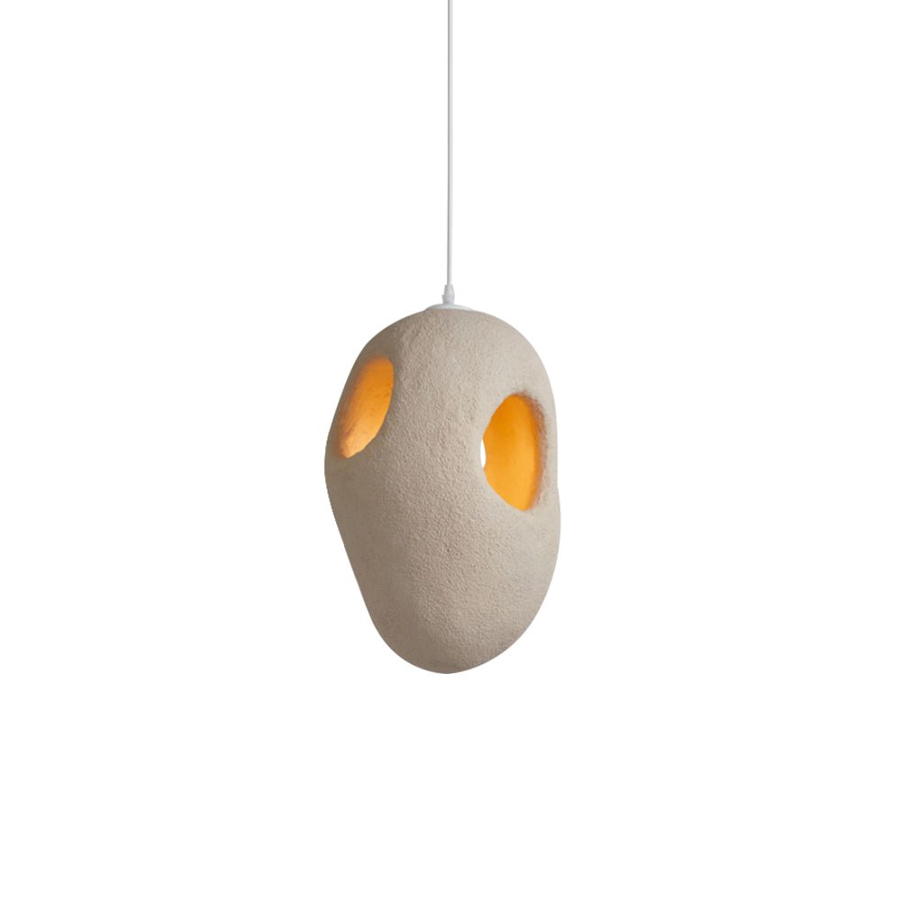 Handmade Cave Shaped Polystyrene Pendant Light