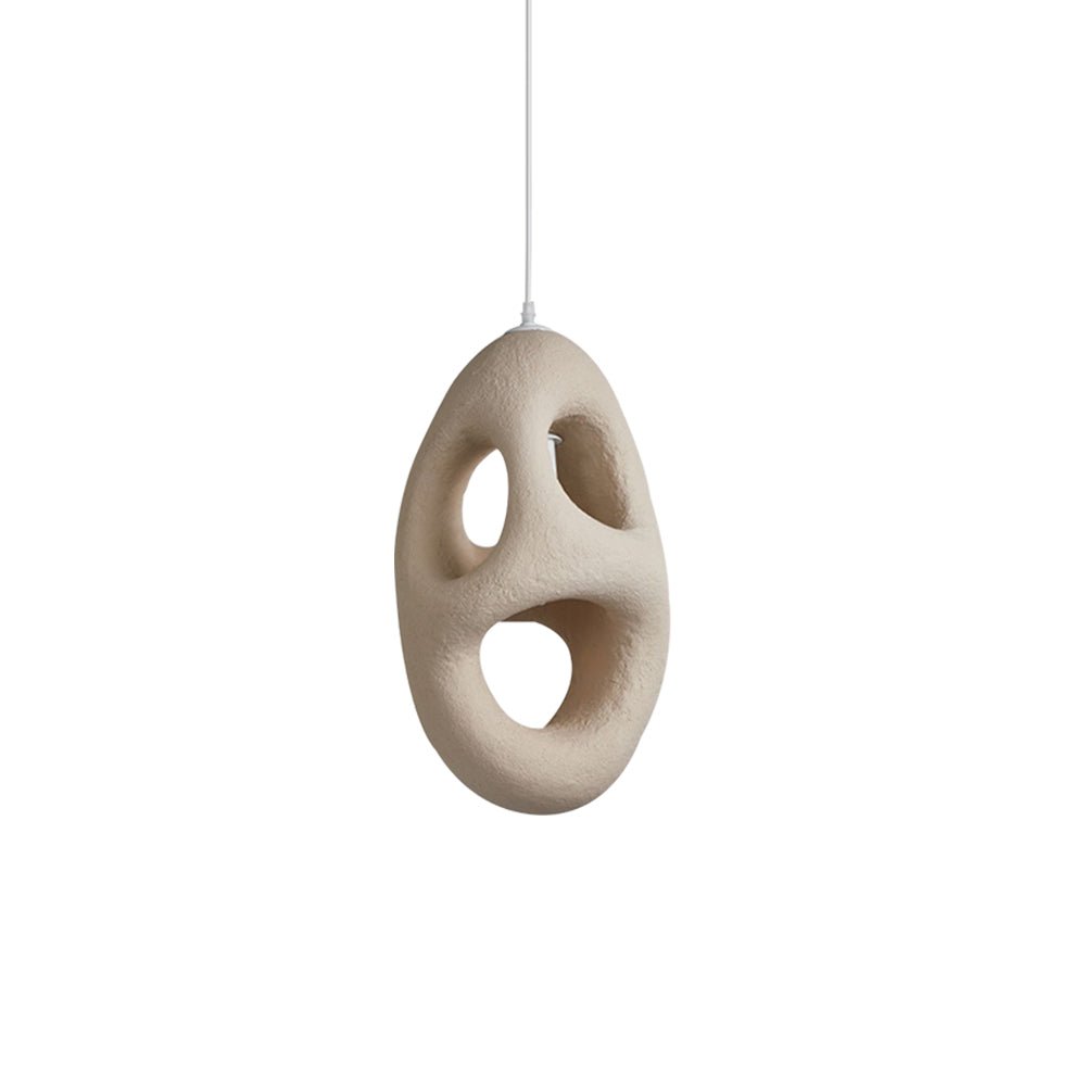 Handmade Cave Shaped Polystyrene Pendant Light