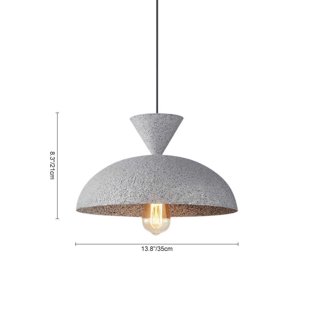 Handmade Ceramic Dome Pendant Light