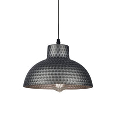 Handmade Textured Painted Industrial Dome Pendant Light