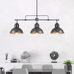 Industrial Kitchen 3-Light Bar Dome Pendant Light