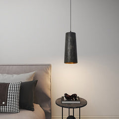 Industrial Wabi-Sabi Steel Cylinder Pendant Light