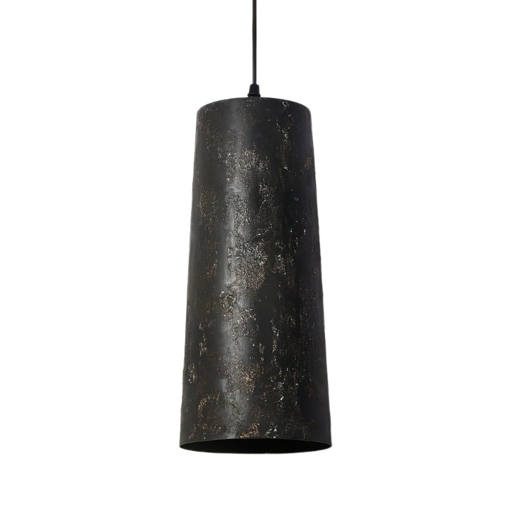 Industrial Wabi-Sabi Steel Cylinder Pendant Light