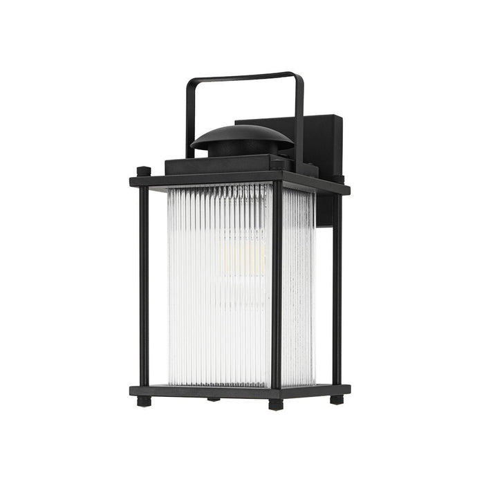IP23 Lantern Waterproof Ribbed Glass Outdoor Wall Sconce