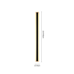 Black Metal and Acrylic Linear Bar Wall Light, 100cm Integrated LED Strip, Recessed Diffuser, Set of 2, Bathroom & Outdoor
