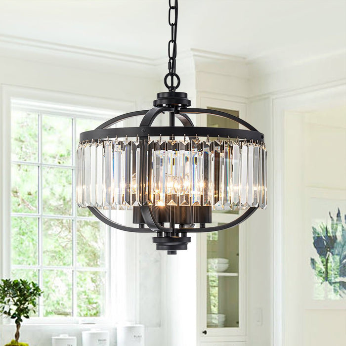 Lantern Geometric Crystal Chandelier