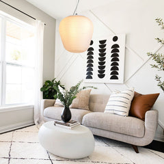 White Silk Glass Pendant Light