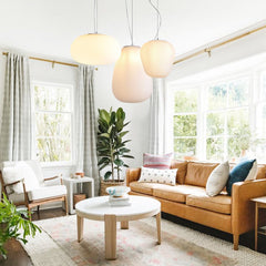 White Silk Glass Pendant Light