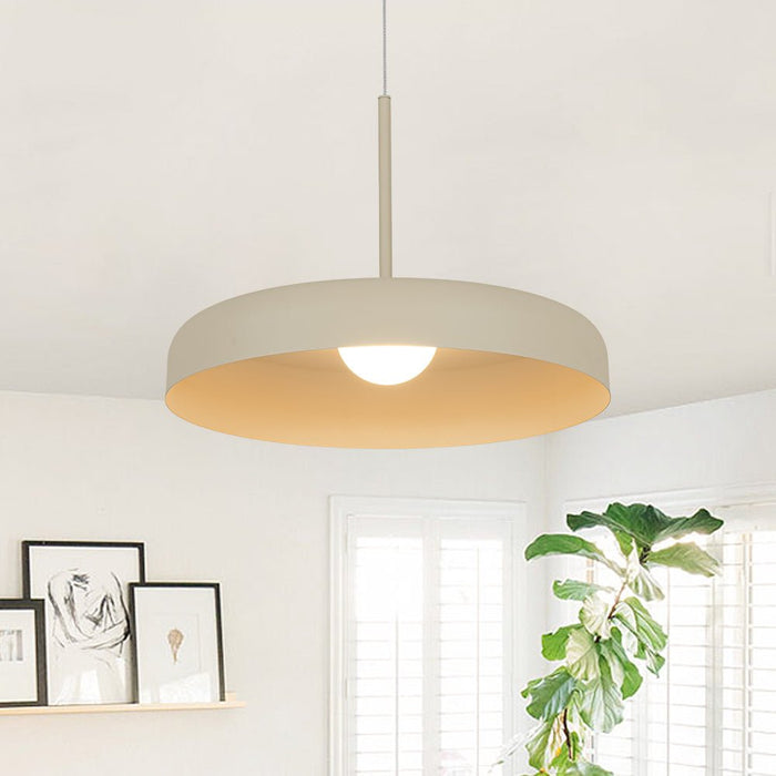 LED Drum Shade Dome Pendant Light