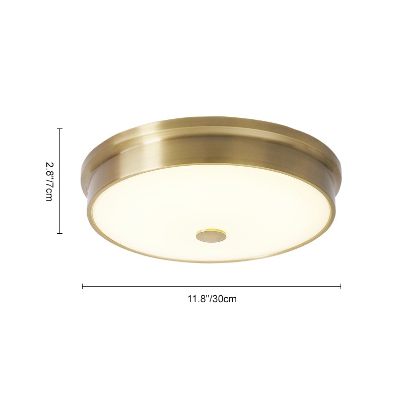 LED Gold Glass Flush Mount Ceiling Lights