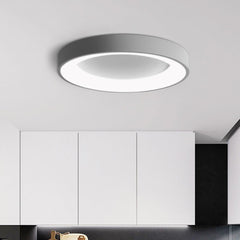 LED Grey Round Flush Mount Ceiling Light