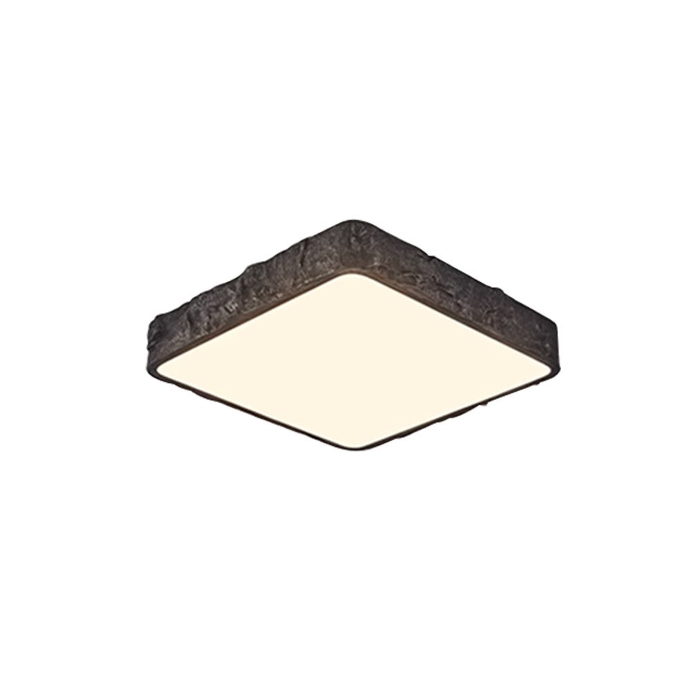 LED Nordic Stone Rock Design Square Flush Mount