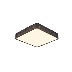 LED Nordic Stone Rock Design Square Flush Mount