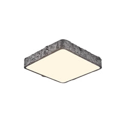 LED Nordic Stone Rock Design Square Flush Mount