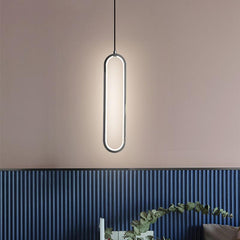 LED Oval Ring Pendant Light