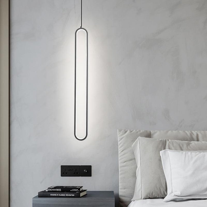 LED Oval Ring Pendant Light