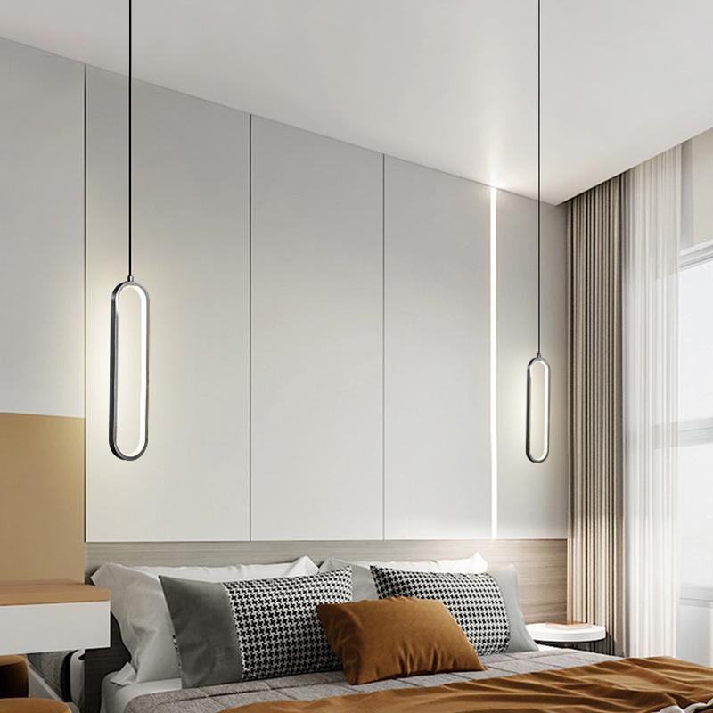 LED Oval Ring Pendant Light