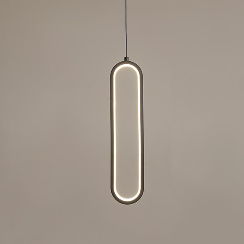 LED Oval Ring Pendant Light