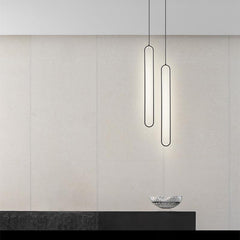LED Oval Ring Pendant Light