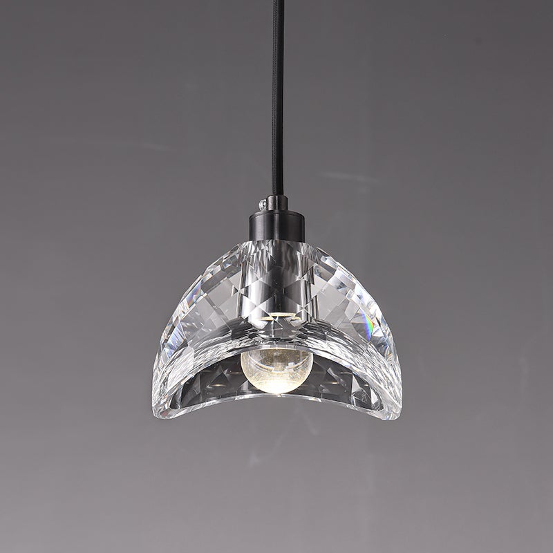LED Pendant Light in Glass Bowl Shade
