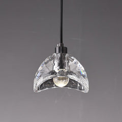 LED Pendant Light in Glass Bowl Shade