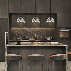 LED Pendant Light in Glass Bowl Shade