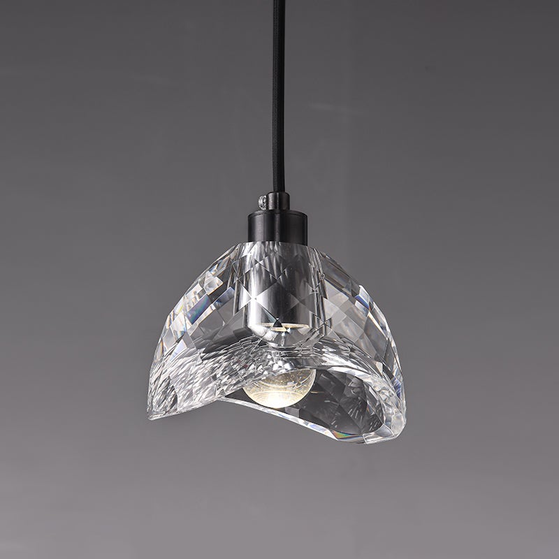 LED Pendant Light in Glass Bowl Shade