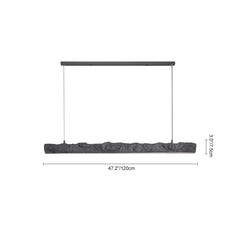 LED Strip Linear Statement Pendant Light