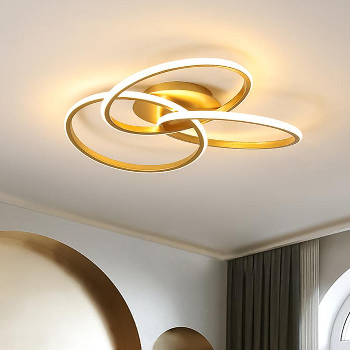 LED Twist Ceiling Light with Knot Design