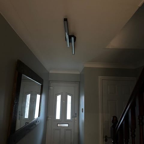 Long Strip LED Black Flush Mount