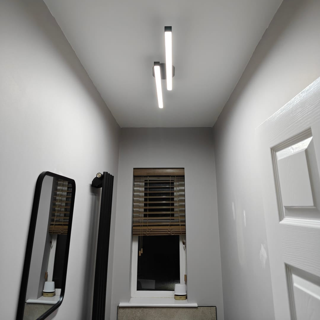 Long Strip LED Black Flush Mount