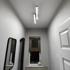 Long Strip LED Black Flush Mount