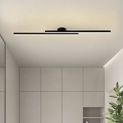 Long Strip LED Black Flush Mount