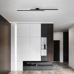 Long Strip LED Black Flush Mount