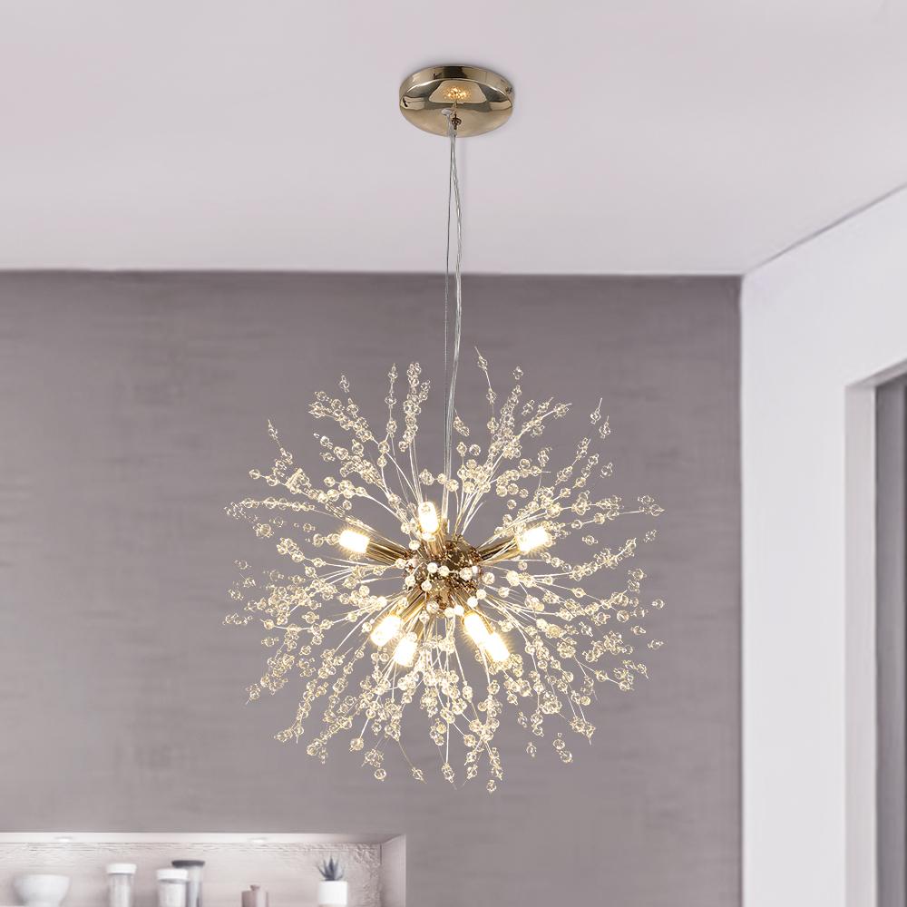 Luxury 8-Light Sputnik Firework Chandelier