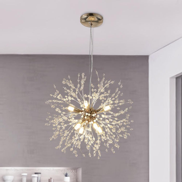 Luxury 8-Light Sputnik Firework Chandelier
