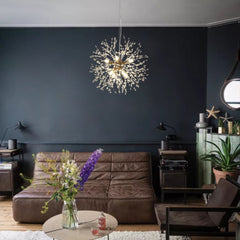 Luxury 8-Light Sputnik Firework Chandelier