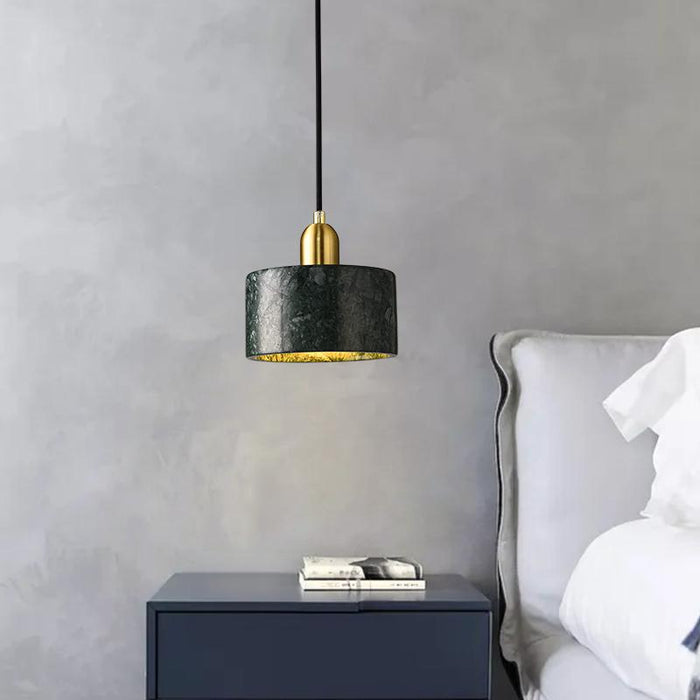 Marble Pendant Light with Circle Round Shape