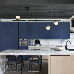 Mid-Century Modern 3-Light Kitchen Island Chandelier