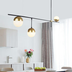 Mid-Century Modern 3-Light Kitchen Island Chandelier
