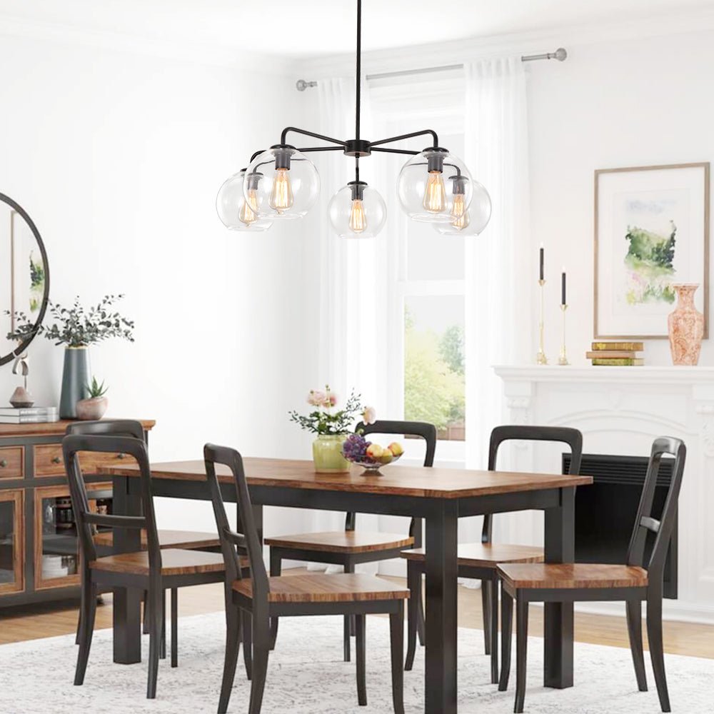 Mid-Century Modern Classic Blown Glass Bubble Chandelier