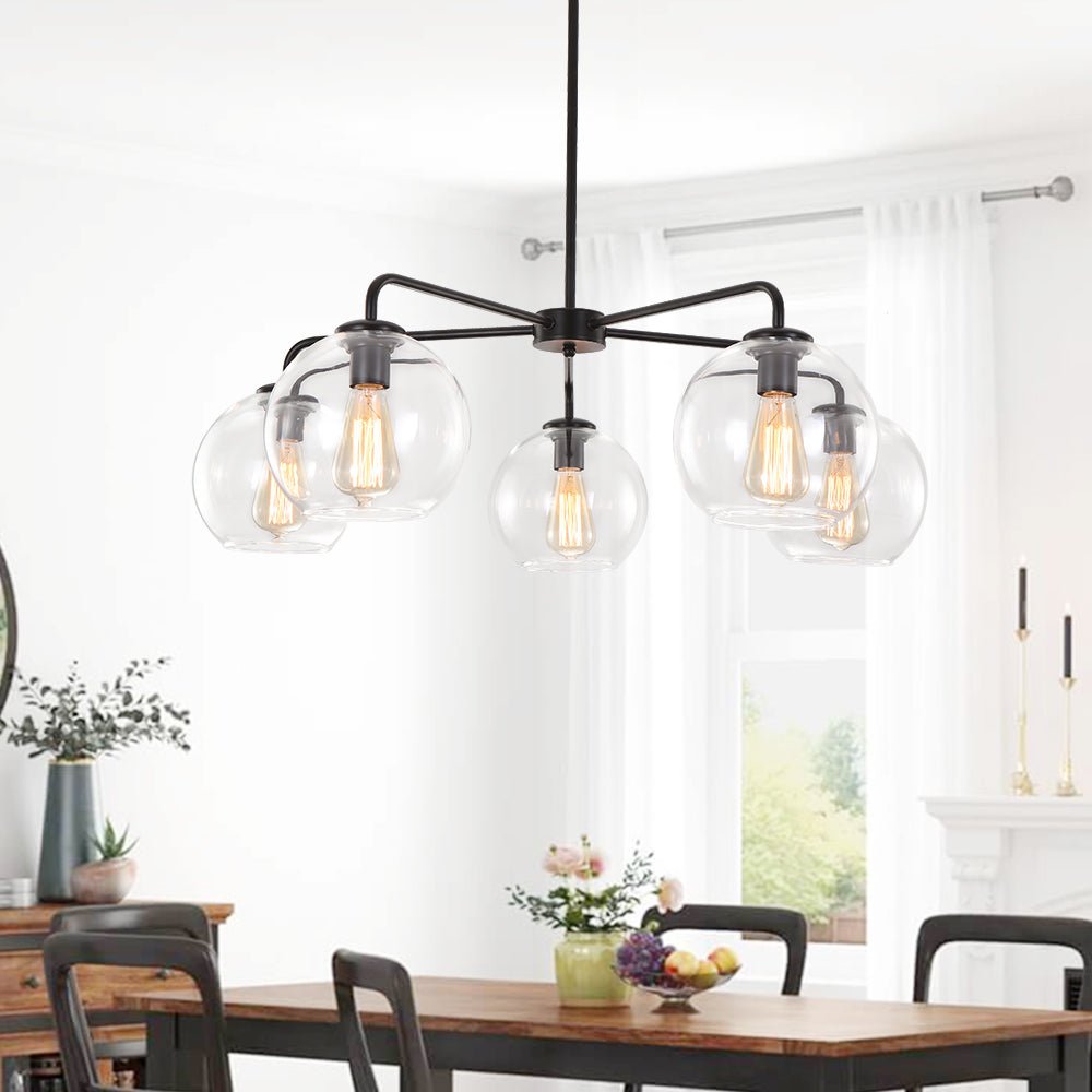 Mid-Century Modern Classic Blown Glass Bubble Chandelier