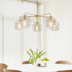 Mid-Century Modern Classic Blown Glass Bubble Chandelier