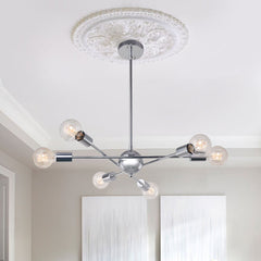 Mid-Century Modern Linear Sputnik Chandelier